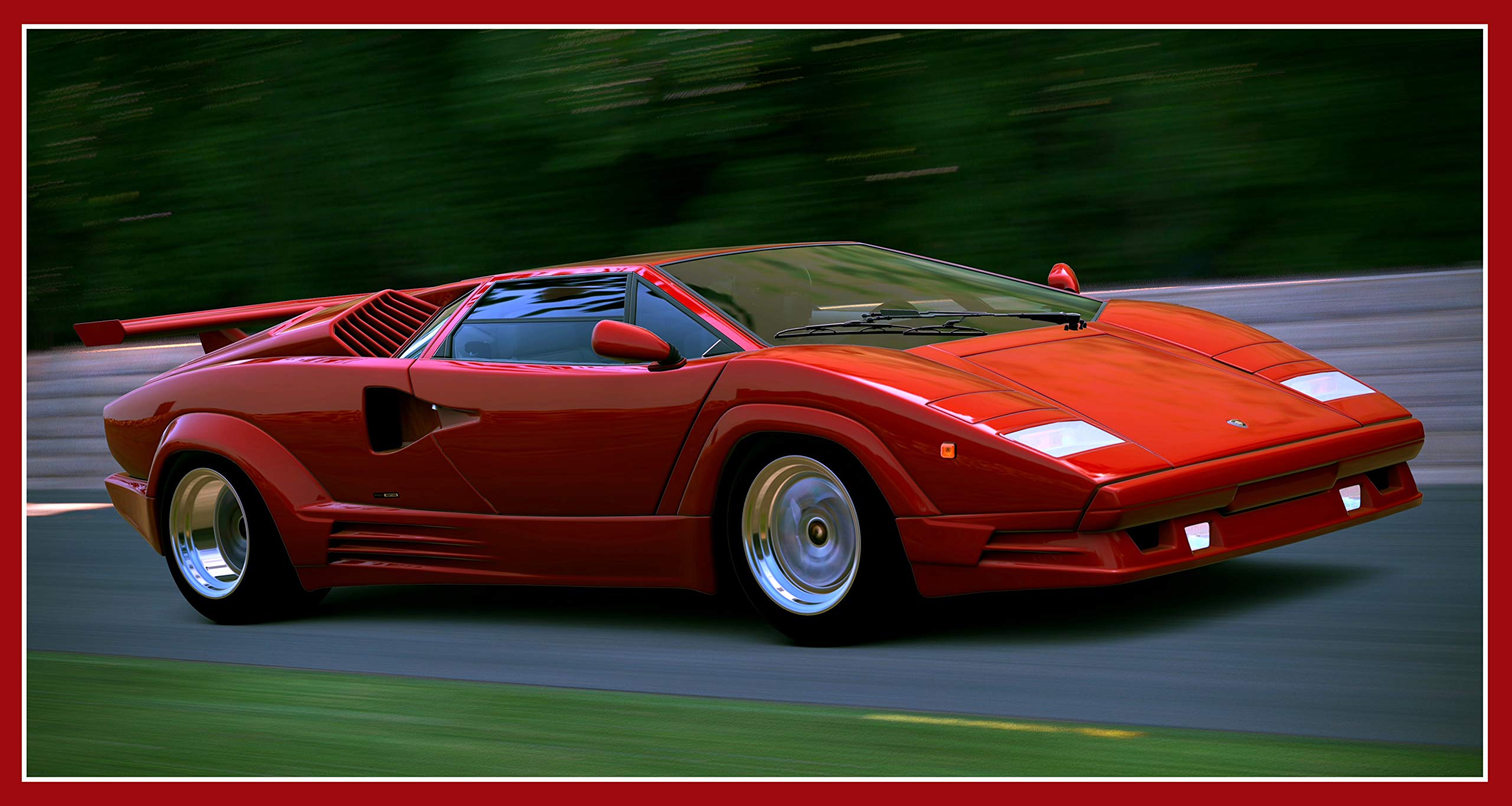 Buy Wall Art Impressions Laminated (24"x13") Luxury Spots Cars