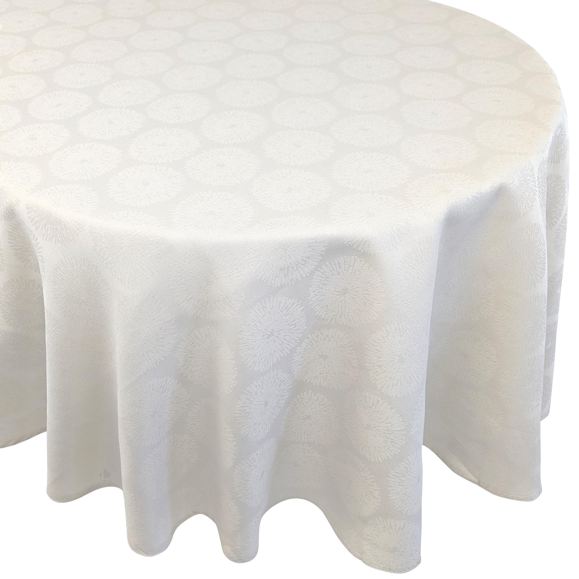 Nappe ovale 180x240 cm Helios coton enduit imperméable écru