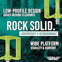 Vista 7 de Berm Platform Bike Pedales - Pedales planos de aluminio ligero para MTB y BMX