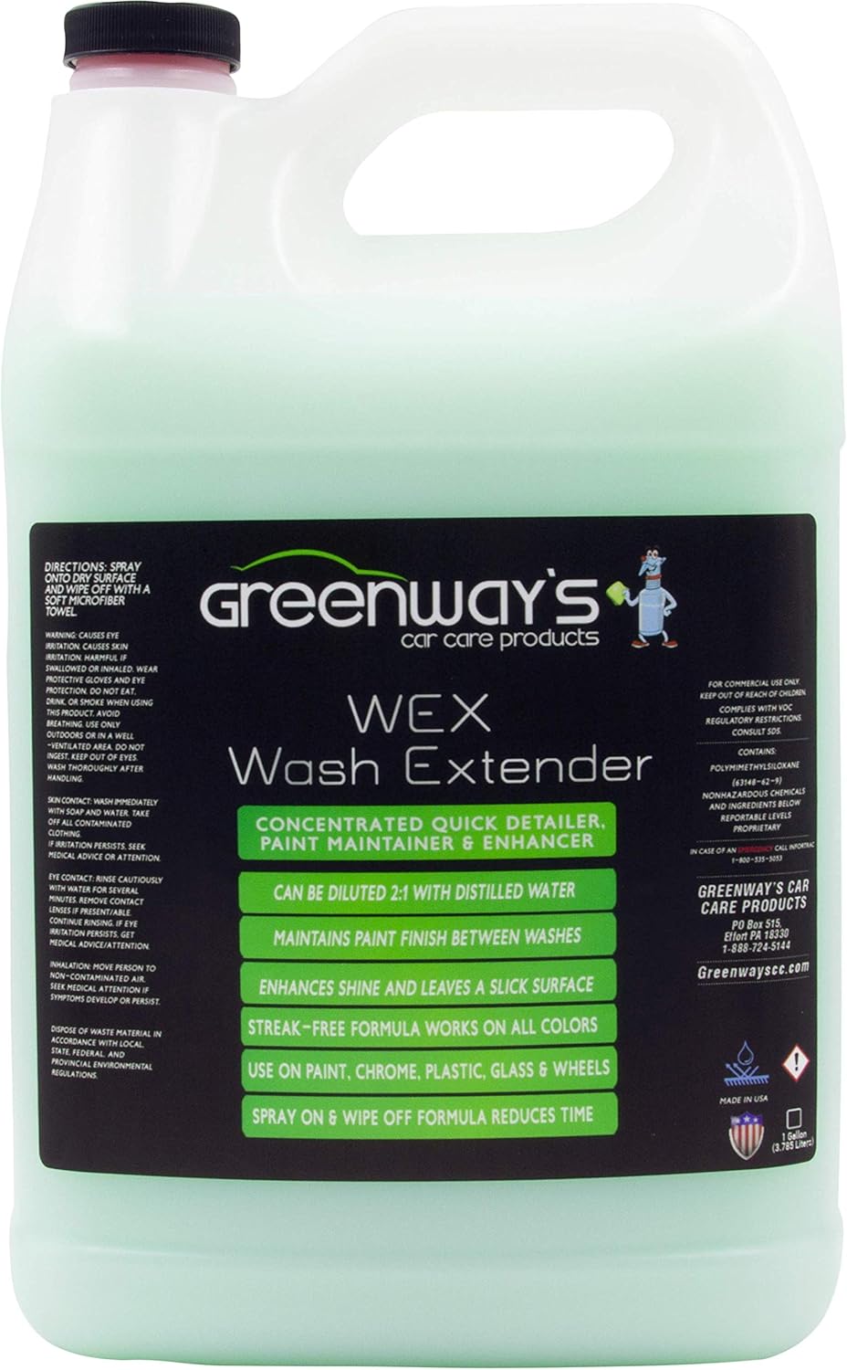 Wex Wash Extender Spray Detailer Concentrate Waterless Car
