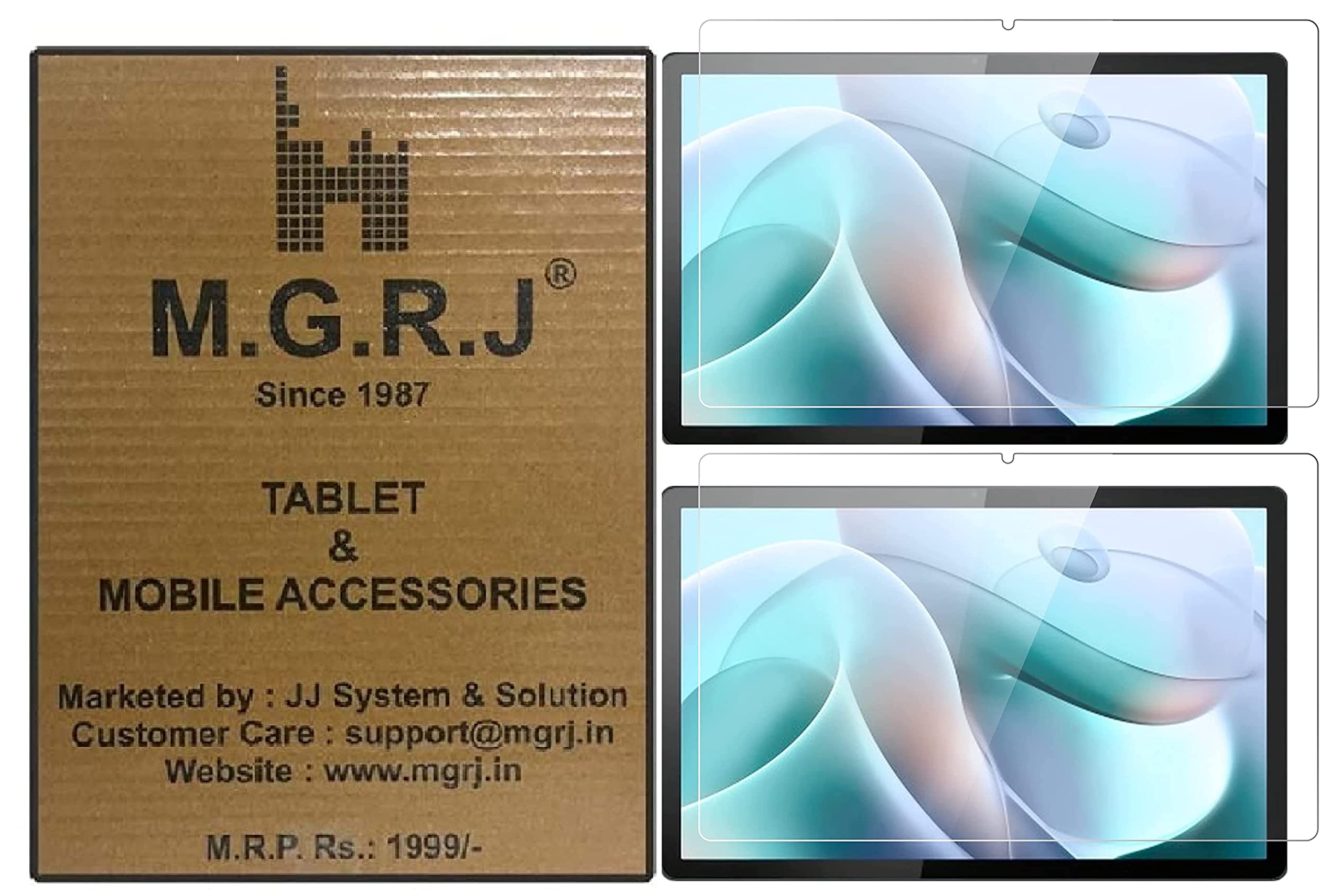 M.G.R.J® Tempered Glass Screen Protector for Motorola Moto Tab G62 (10.61 inch) (Pack of 2) (B0BP2CVN1Q) Amazon Price History, Amazon Price Tracker