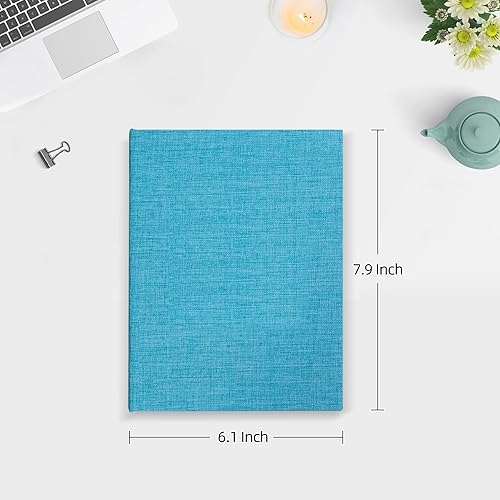Miniatura 8 de Mublalbum Álbum de fotos pequeño de 5 x 7 pulgadas, paquete de 2 portadas de lino, mini álbum de fotos de Brag, cada álbum pequeño tiene capacidad