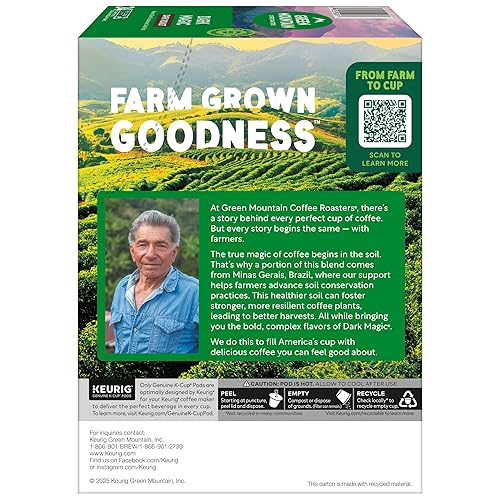 Vista 133 de Green Mountain Coffee Roasters Sumatra Reserve Coffee, cápsulas Keurig K-Cup de una sola porción, tostado oscuro, 32