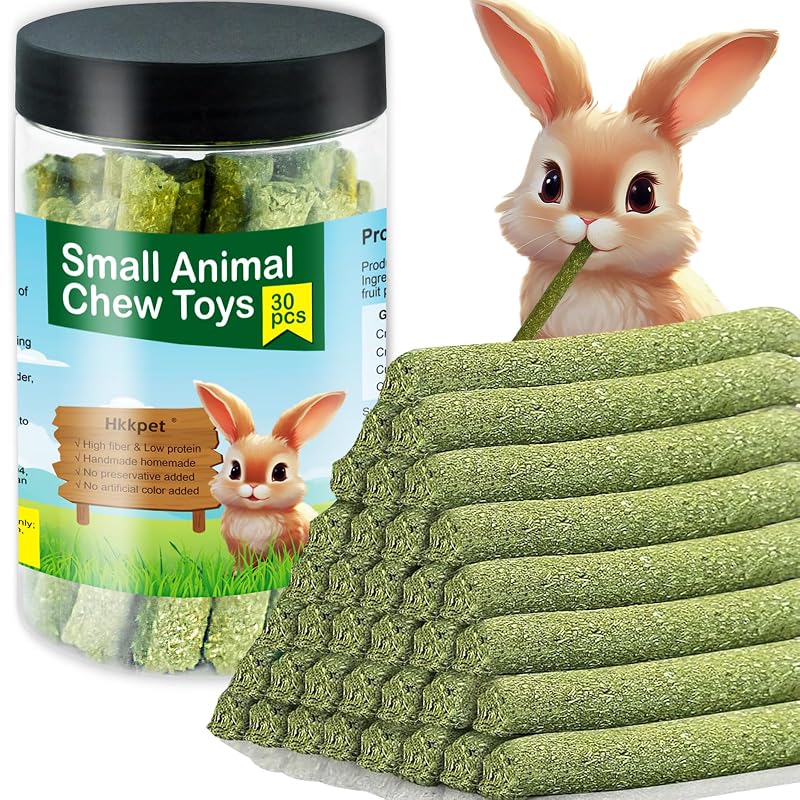 Petisco mastigável para coelhos com feno Timothy Hkkpet, 30 unidades