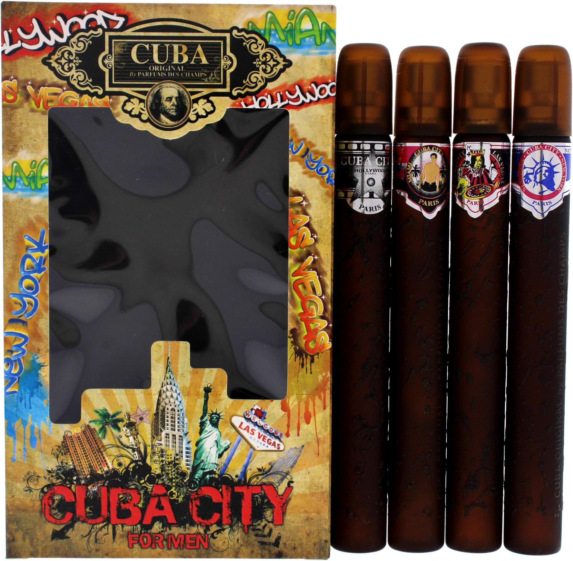 Champs Cuba City Collection Eau de Toilette Spray Gift Set f