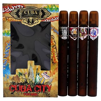 Cuba City 4-Piece Set for Men, Hollywood + Vegas + Miami + New York