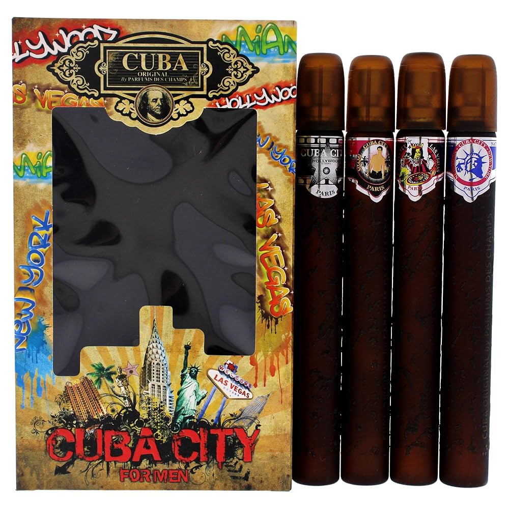 Amazon.com : Cuba City 4-Piece Set for Men, (Hollywood +