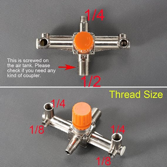Secbolt Air Compressor Pressure Switch Regulator Gauges (Vertical Switch)
