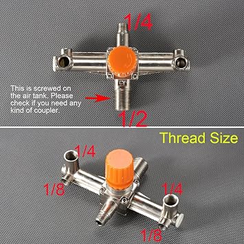 Secbolt Air Compressor Pressure Switch Regulator Gauges (Vertical Switch)
