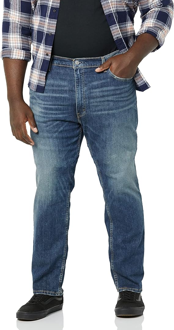 Jean Levi's 559 Homme – Coupe Droite Décontractée, Bleu Moyen Délavé, Taille 38/34, Neuf Avec étiquettes