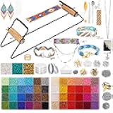 Value Bead Loom Kit, 27688 PCS Beading Supplies with 48 Color 3 mm Seed Beads, Beading Loom Kits for Adults Jewelry Making, Bracelets Belts, Earrings Belts