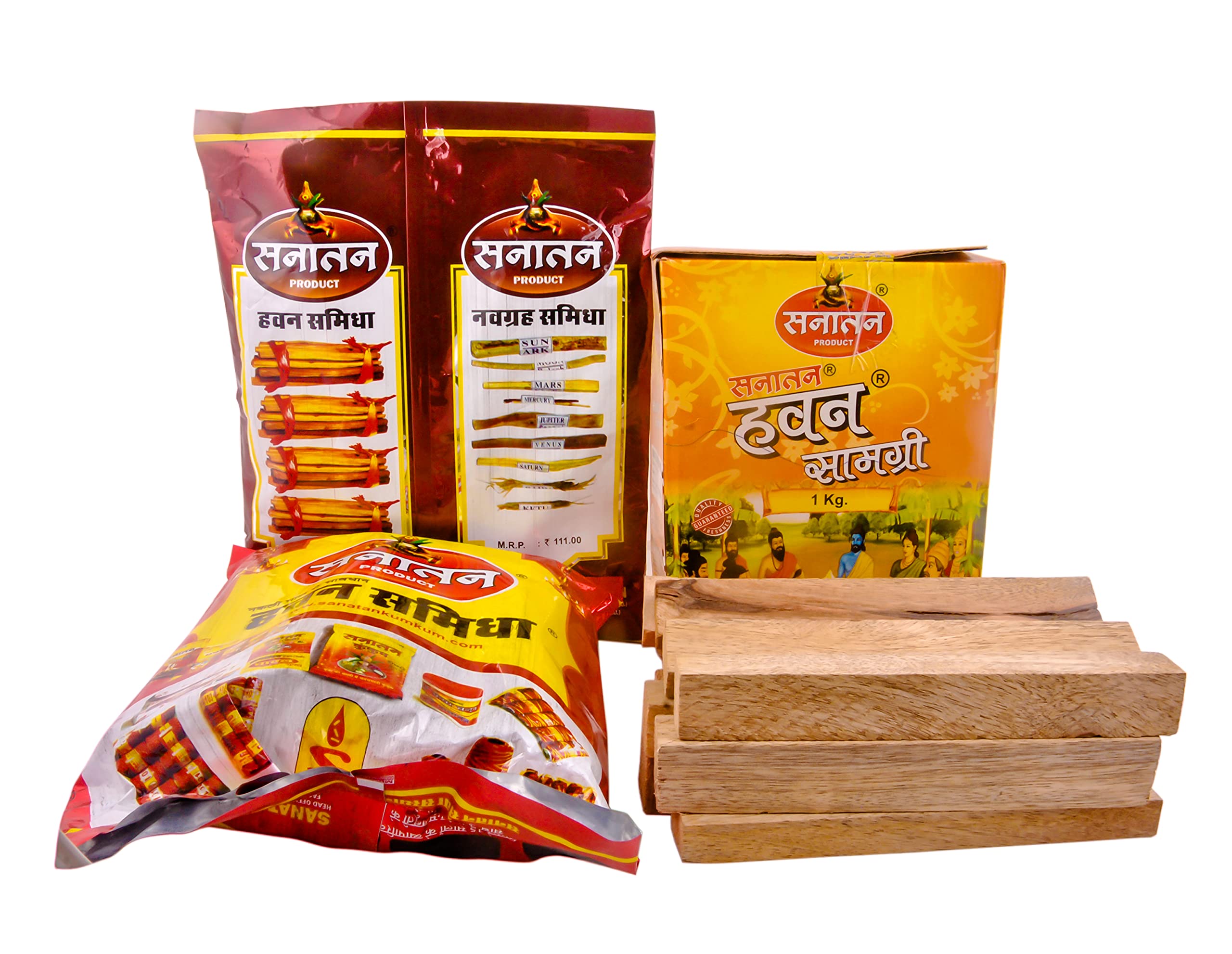 Shiv Shakti Arts® Sanatan Hawan Samagri | havan samagree for Pooja with Mango Wood/Navgrah Samidha (lakdiya) / Suchi Sarva (Hawan Spoon) / havan samagri 1 KG - All Hawan Items for Pooja Home Mandir 4