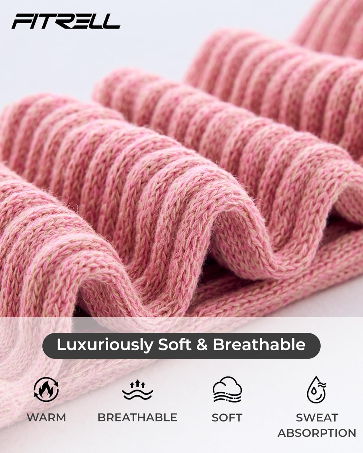 FITRELL Slouch Socks for Women, 3 Pairs Soft Cotton Knee High Scrunch Tube Boot Socks - Image 7