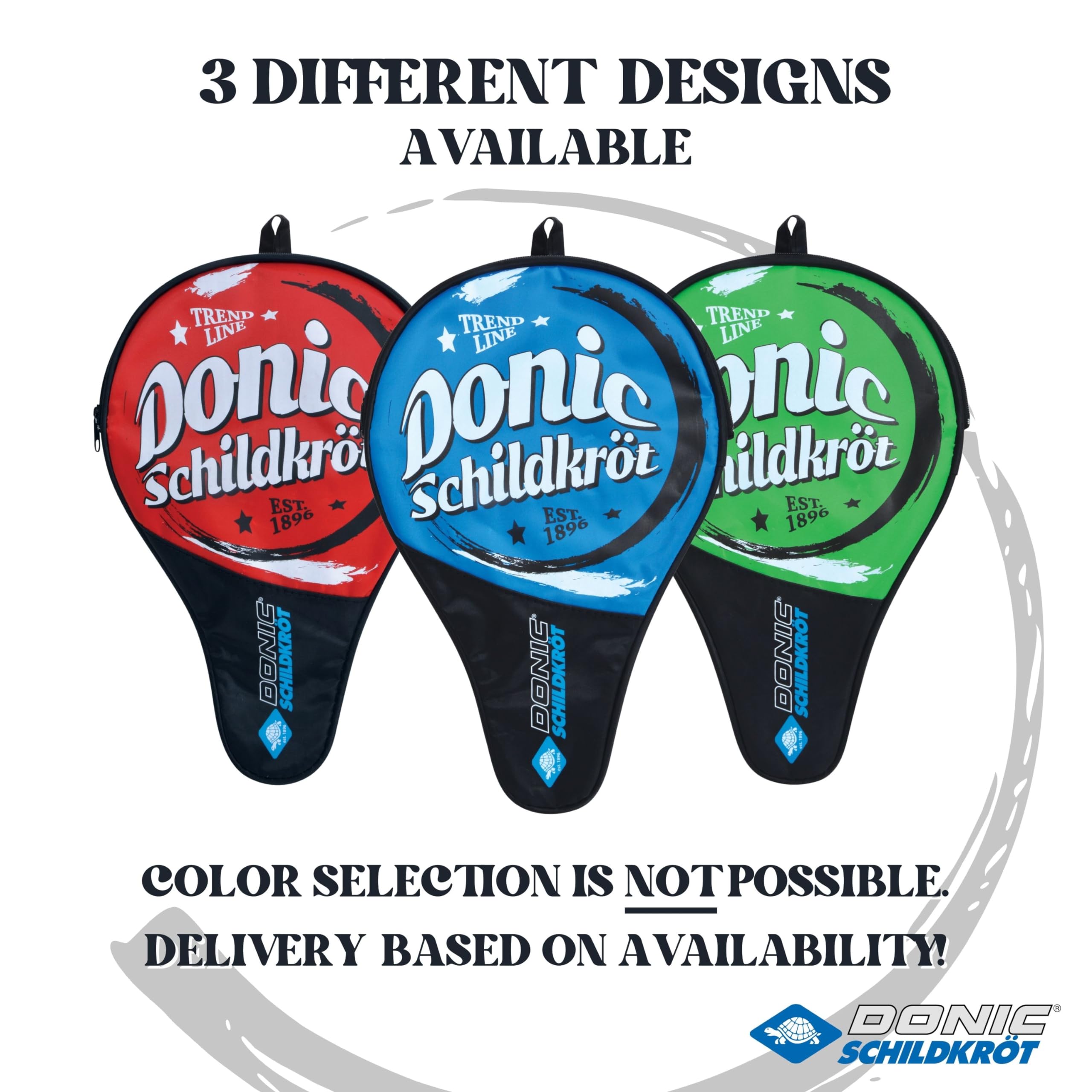 Donic-Schildkröt Tischtennisschläger Carbon CarboTec 900, Schwarz, One-Piece Konstruktion & Donic-Schildkröt Tischtennis Schlägerhülle Trendline, Schlägerhülle für einen Schläger