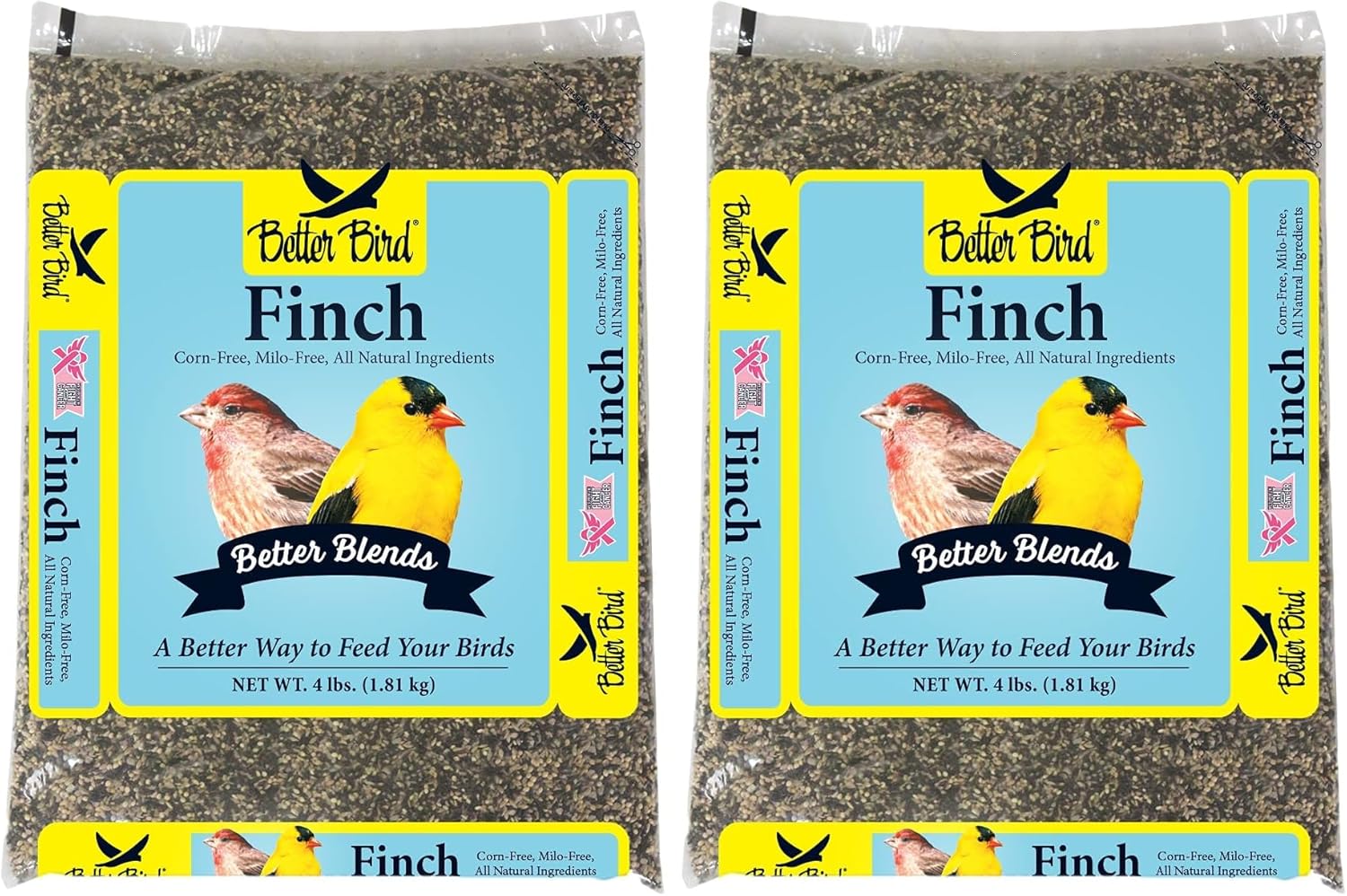 Better Bird Finch Food, 4 Lb (Pack of 2)