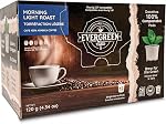 Evergreen Compostable Single Serve Coffee Pods - Dark Roast Bold Blend - 100% Arabica Beans (72 Count)