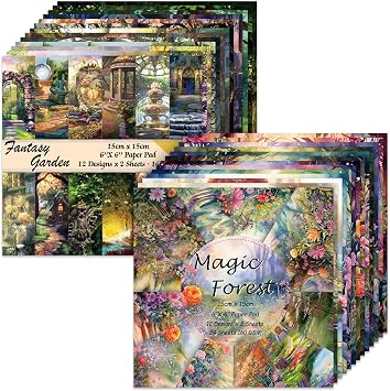 6x6" Scrapbooking Paper Pad Single Sided Decorative Colored Papers
