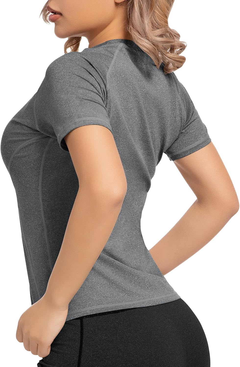 4 Pack Women's Long Sleeve Compression Shirts Athletic with T-Shirts Workout Tops for Gym Yoga Running - Image 2