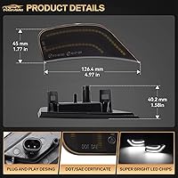 Vista 3 de Luces LED de posición laterales blancas de repuesto para Chevy Tahoe Suburban GMC Yukon XL Denali Cadillac Escalade ESV 2021 2022 2023, luces