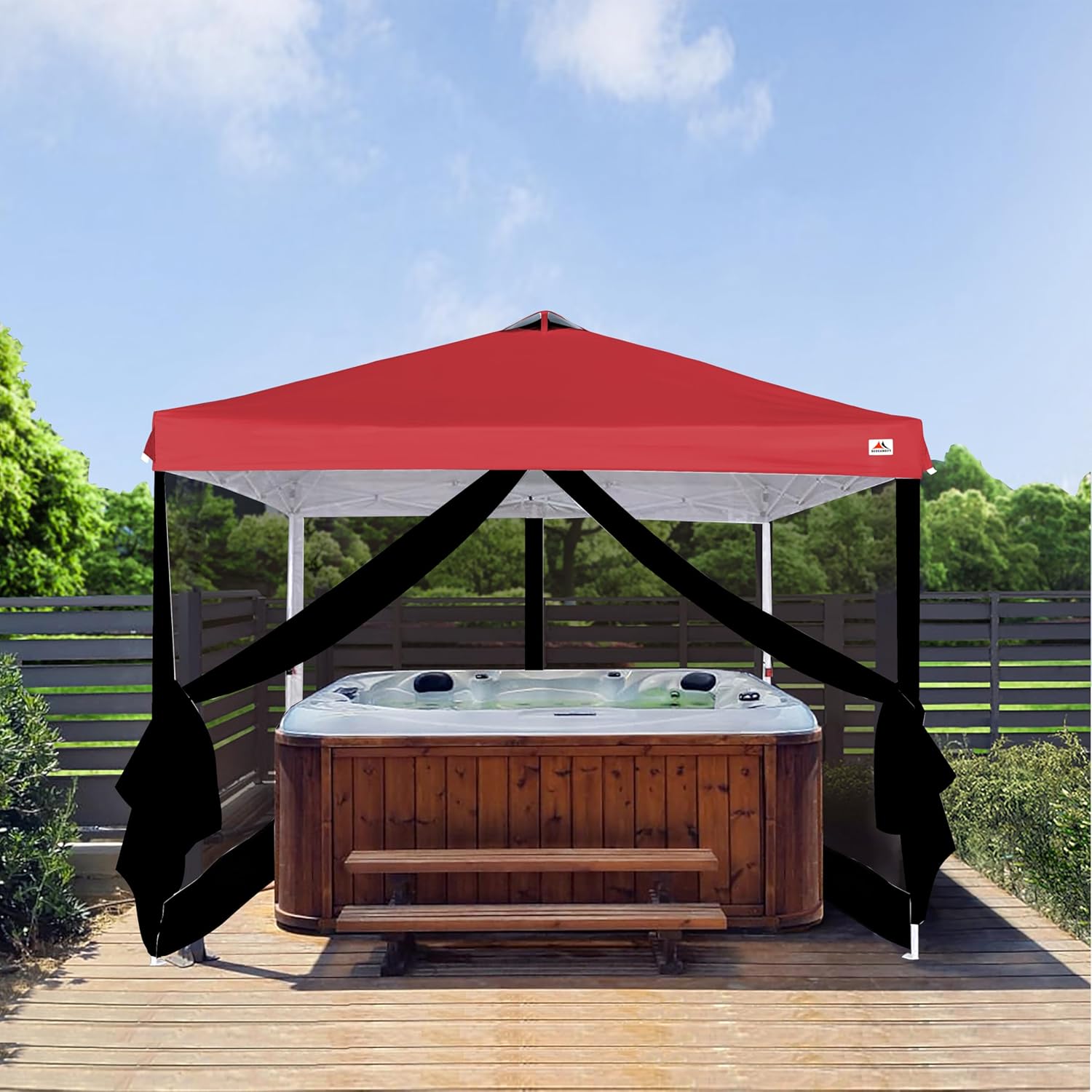 SCOCANOPY Replacement Mesh sidewall for Most 10x10 Canopy Or Gazebo,Tent,(Black Net)