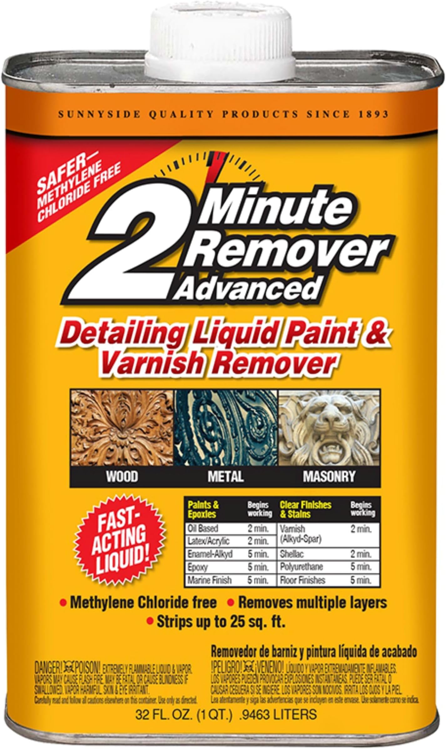 2 Minute Remover Advanced - Liquid Quart