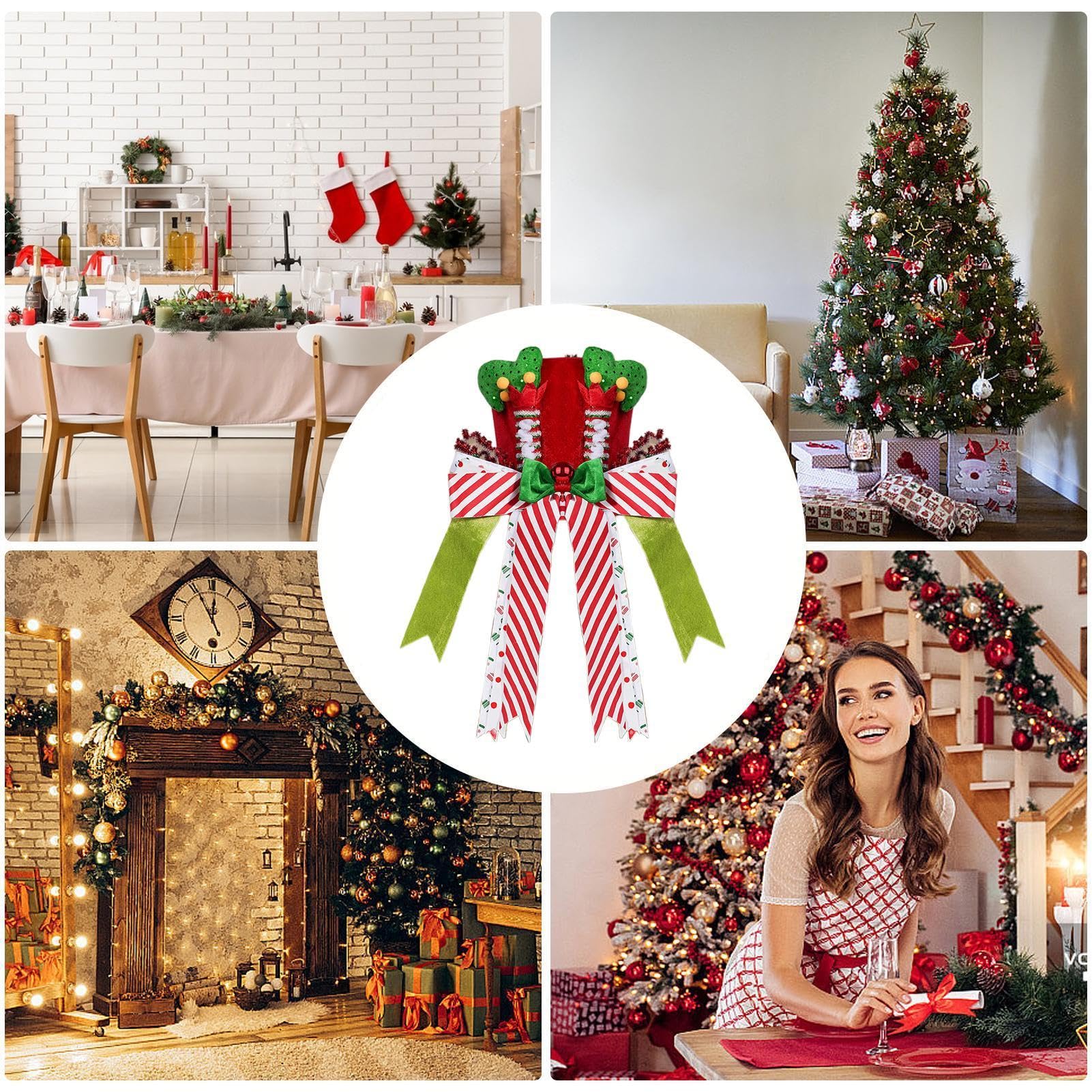 Weihnachtsbaumspitze Als Zylinderhut – Mit Glitzernden Pailletten & Schleifenband | Rosa Design Für Baum, Tisch Oder Schneemann | Wiederverwendbar