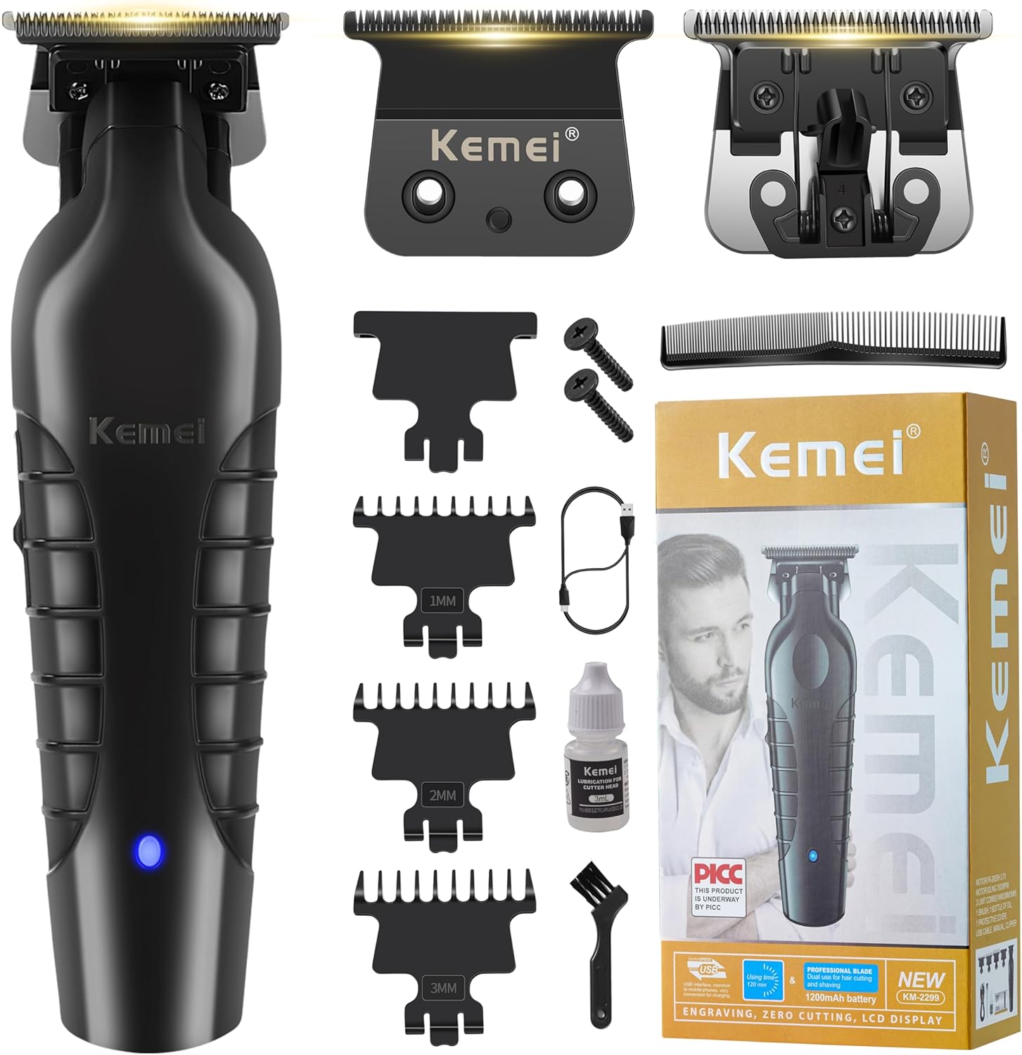 KEMEI Hair Trimmer for Men, Professional Hair...