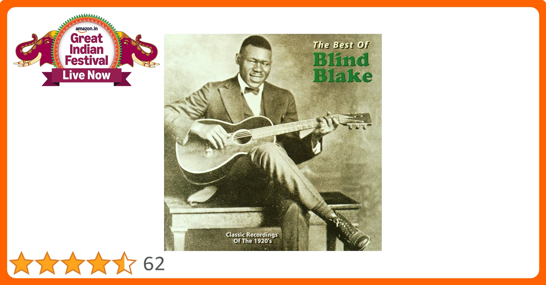 英10” Blind Blake Legendary Blind Blake JFL2001 JAZZ COLLECTOR /00200 Blind Blake – The Legendary Blind Blake – Vinyl (LP, 10