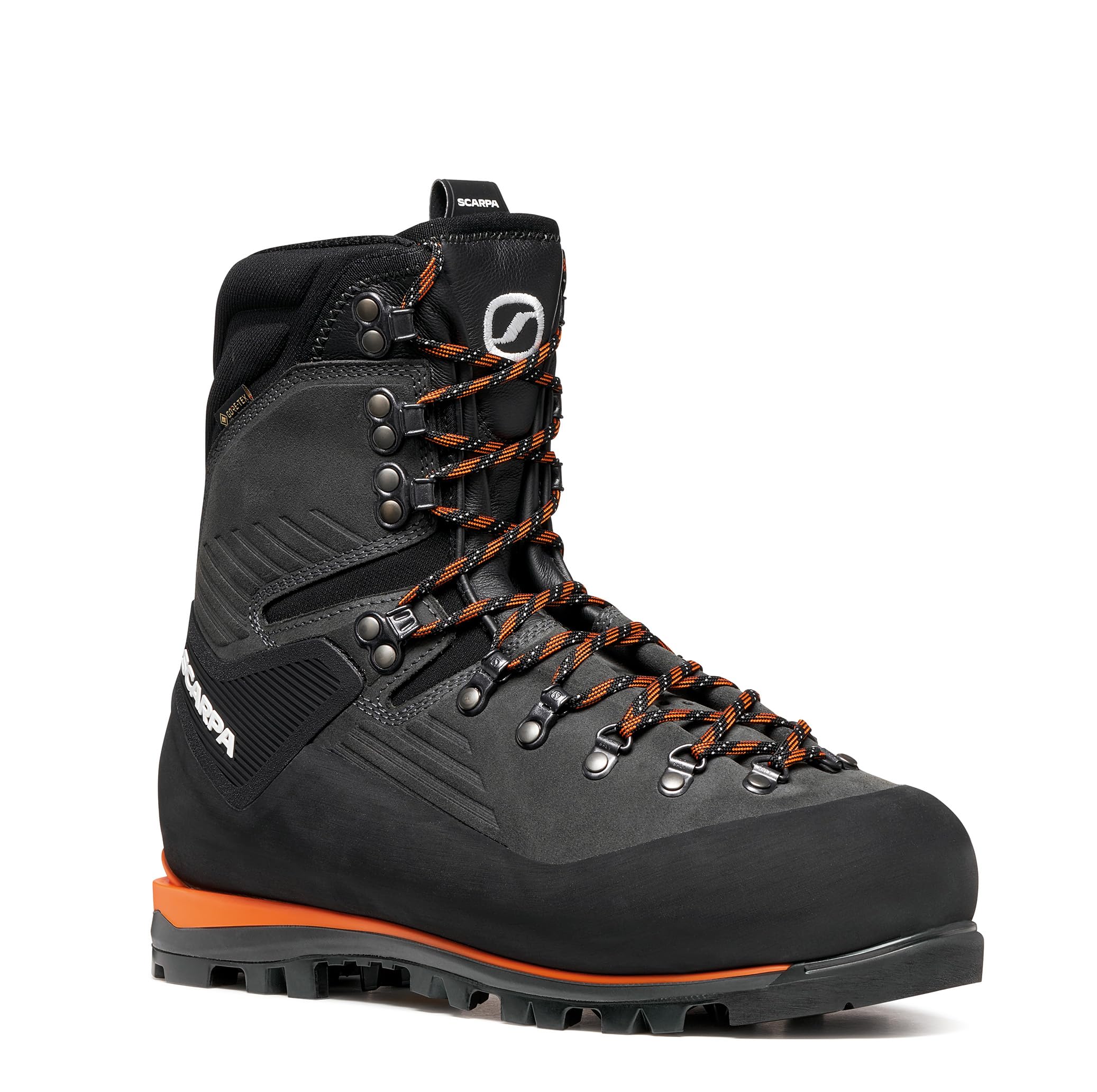 Scarpa Bergschuhe Mont Blanc GTX wasserdichte und bedingt steigeisenfeste Hochtourenschuhe mit griffiger Sohle