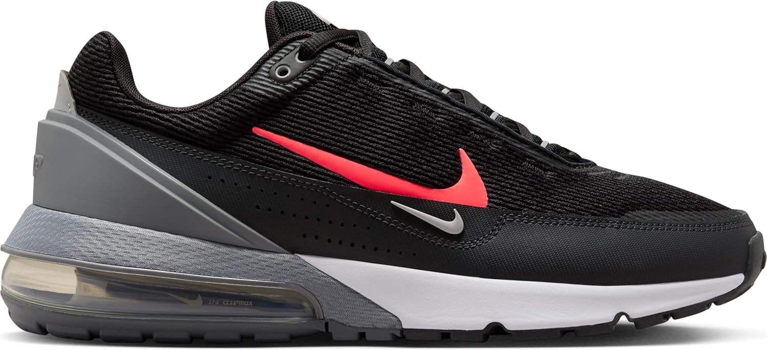 Nike AIR MAX Pulse SE Men's Shoes (FQ4156-001, Black/Smoke Grey/Anthracite/Bright Crimson) Size 10 - Image 4