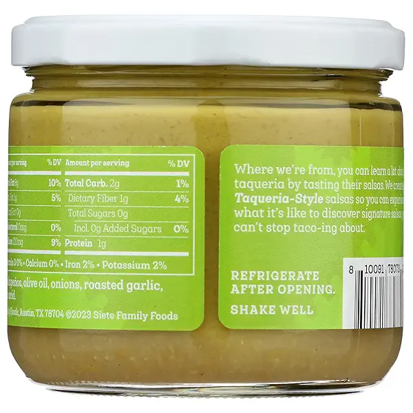 Siete Family Foods Creamy Jalapeno Salsa, 10.5 Ounce 2