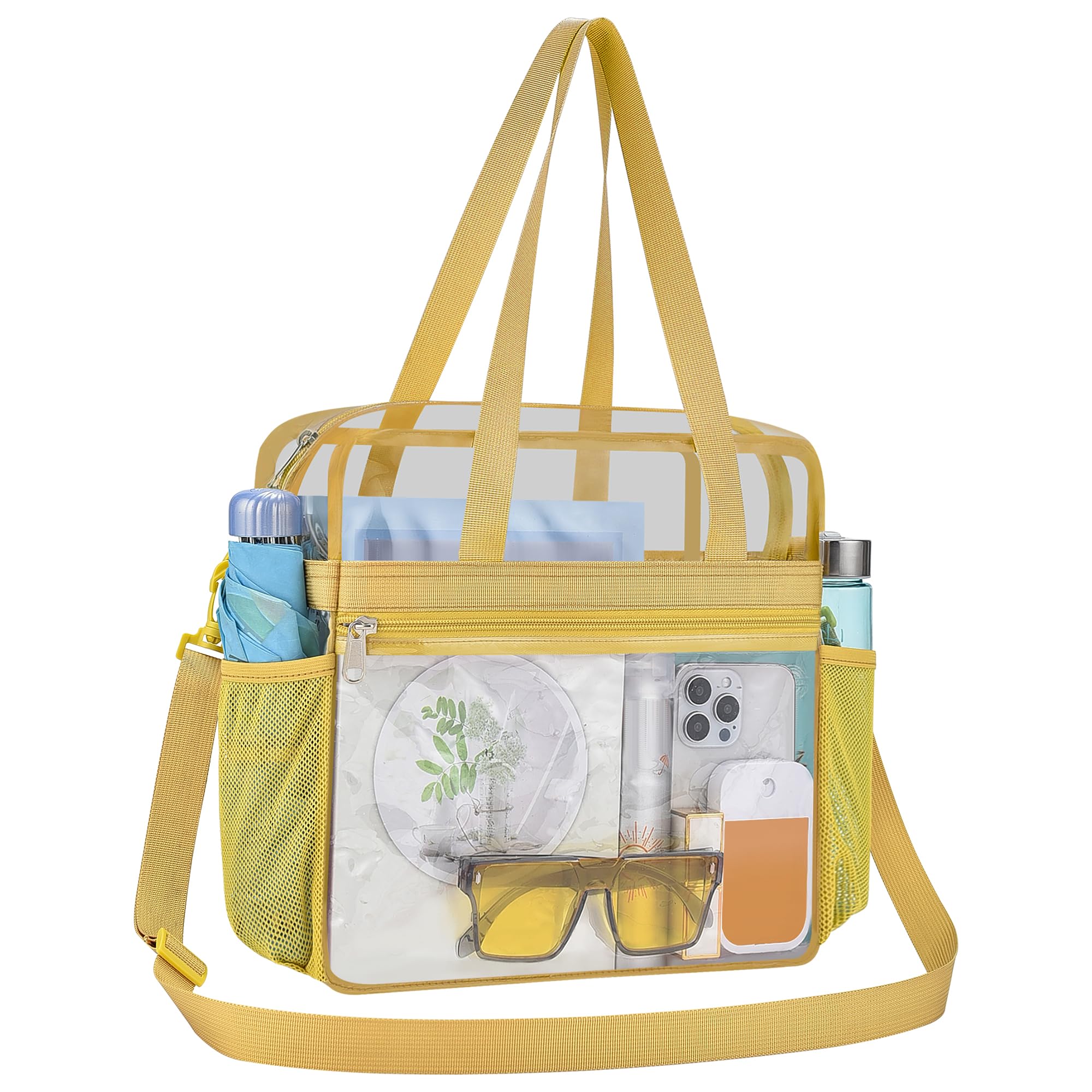 USPECLARE Transparente Tasche für Stadionveranstaltungen, transparente Tasche für Arbeit, Sport, Spiele, Konzerte, Reisen, Fitnessstudio