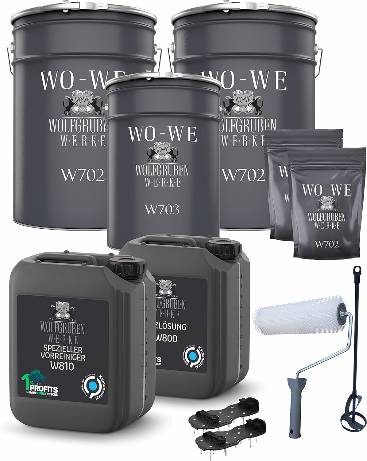 Epoxy Resin Floor Coating for Concrete Garages & Industrial Floors by WO-WE