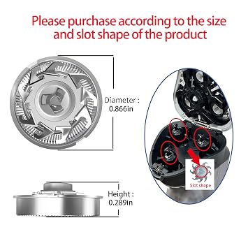 Replacement heads for electric shavers,Waterproof Replacement Blades for Mens Shaver,3-Pack