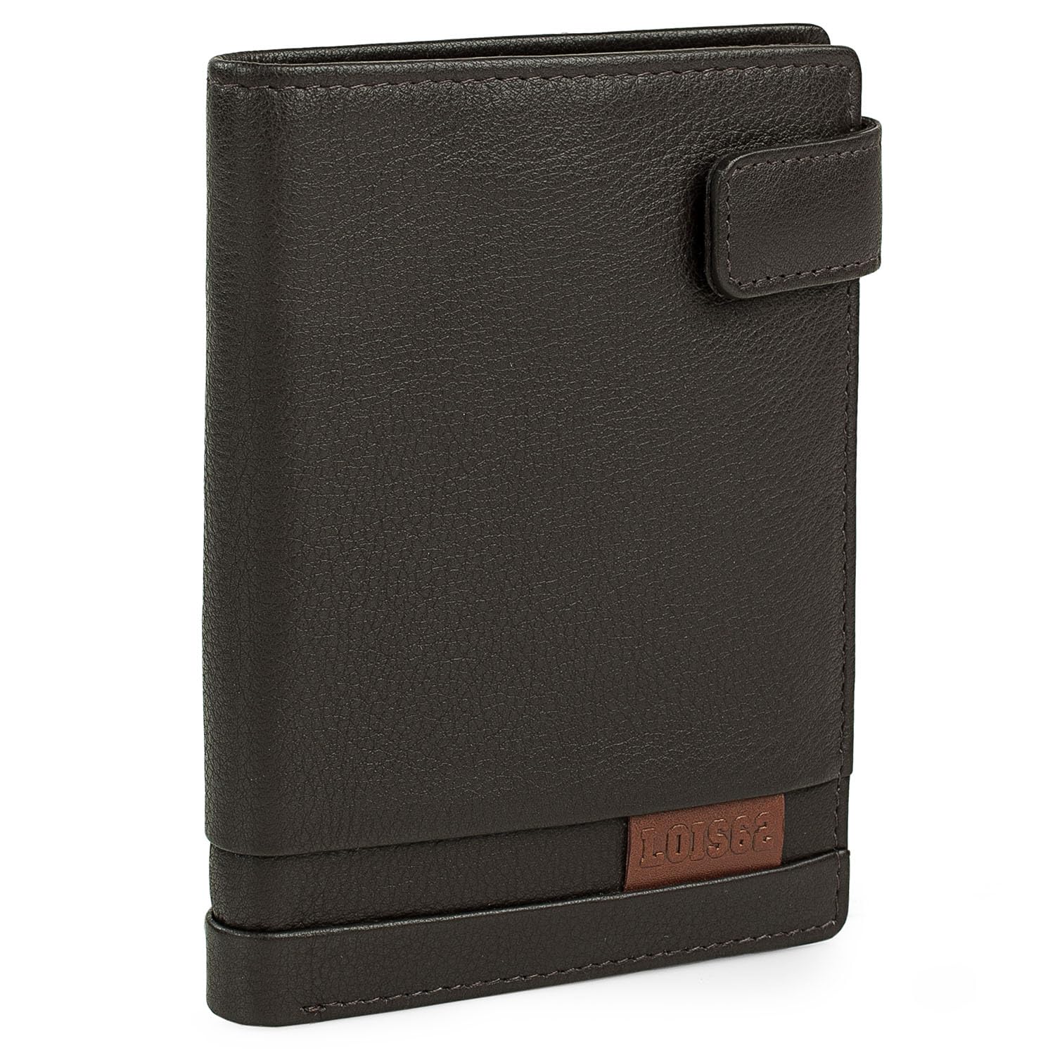 Lois - Carteras para Hombre Piel. Billeteras para Hombre. Cartera Hombre Piel con Monedero y múltiples Compartimentos, billeteras y monederos. Cartera Hombre. RFID, Marron