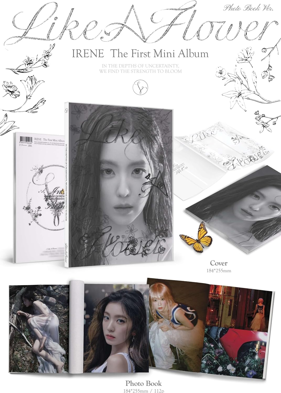 Like A Flower Irene Album [Photo Book Ver.]+Pre Order Benefits+BolsVos K-POP Inspired Freebies (First Mini Album)