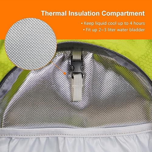 Miniatura 4 de Mochila de senderismo impermeable para ciclismo, 15L, ligera, duradera, para esquí, snowboard, correr, ciclismo MTB