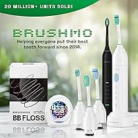 Vista 5 de Brushmo e-Series Cepillo de Dientes Eléctrico Sónico - Cepillo de Dientes Electrónico Recargable de Rosca para Adultos con 3 Modos y Temporizador