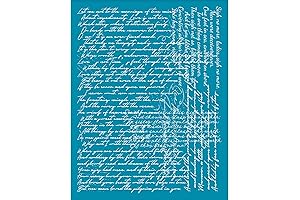 OLYCRAFT Messy Script Writing Stencil for Clay Projects