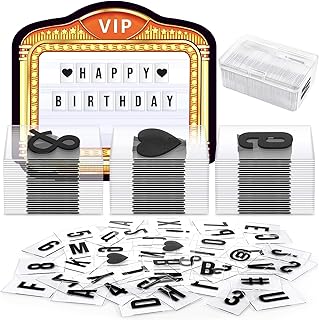 80pcs Bottle Service Sign Replacement Cards 2 Sets Letters 2 Number Kit and 1 Sets Punctuation Mark LED VIP Light Bottle Service Sign Acrylic Cards for Nightclub Club Bars Party, Without LED Board