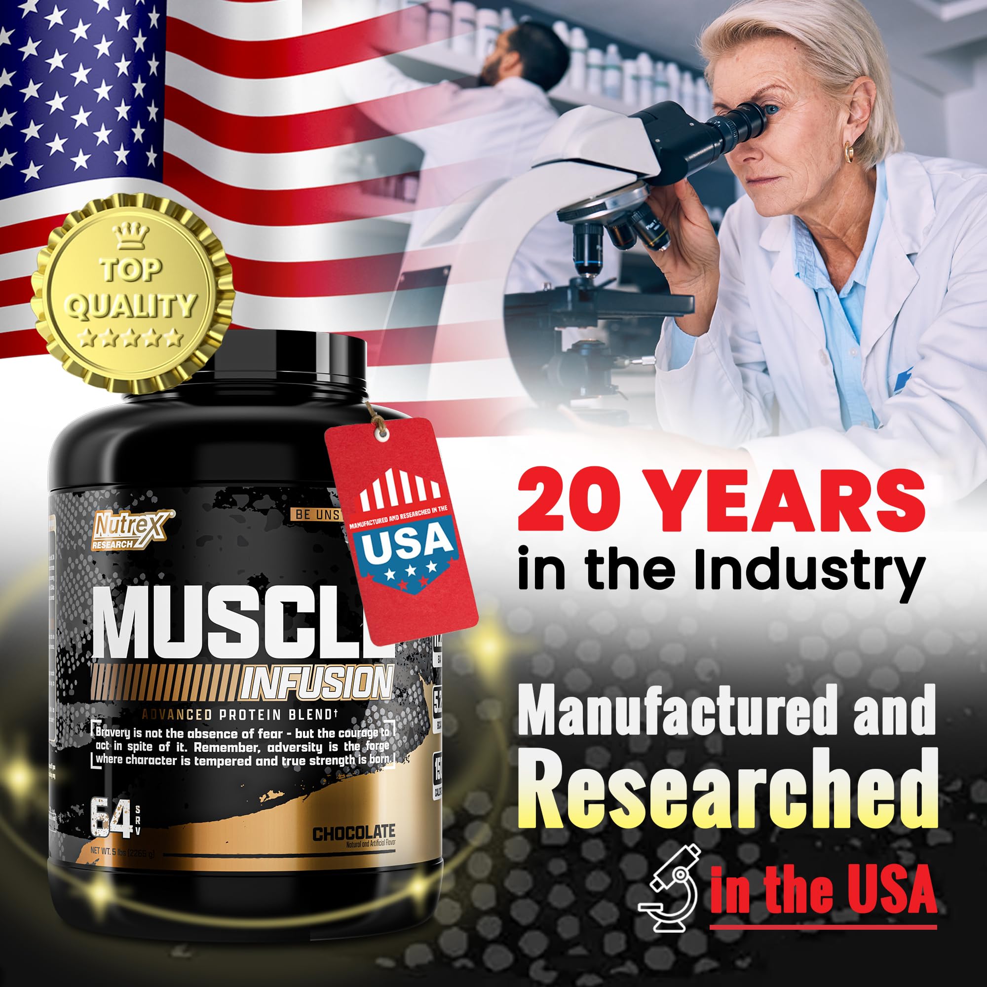 Nutrex Research Chocolate Whey Protein Powder Muscle Builder for Men & Women Whey Isolate Infusion with w/EAA & Hi BCAA Sports Nutrition Delicious Taste and Texture Recovery and Strength Support — Amazon image 6