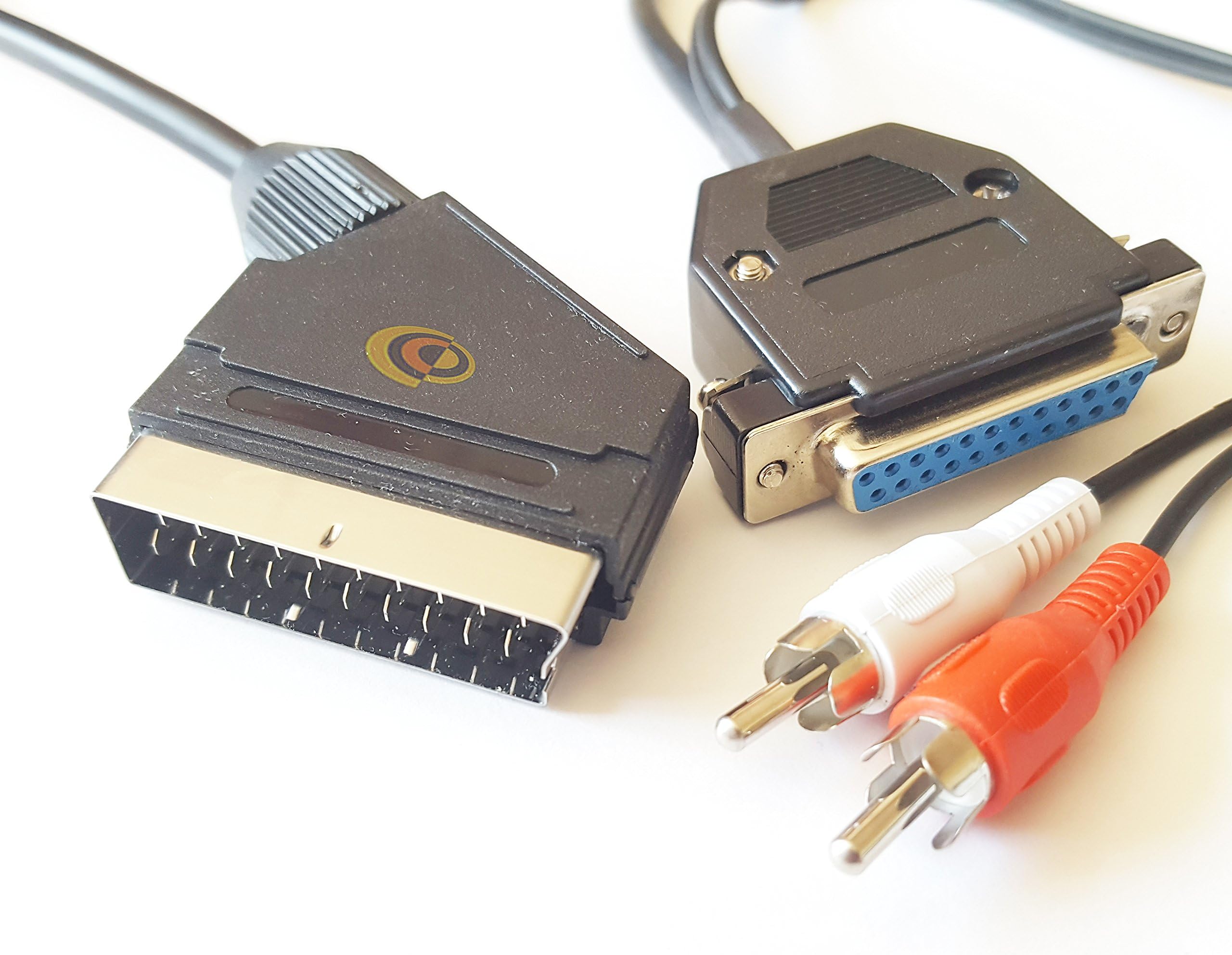 Commodore Amiga RGB 2 Metre Scart Cable with Stereo Audio