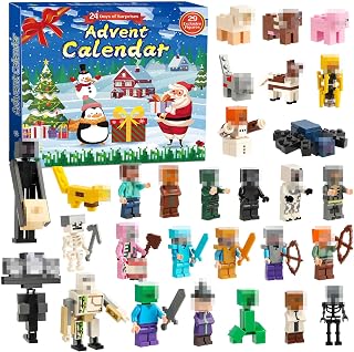 Christmas Advent Calendar 2025–24-Days Countdown Calendar with 29 PCS Exclusive Game Themed Collectible Figures, Countdown Christmas Surprise Gifts for Kids for Kids & Collectors