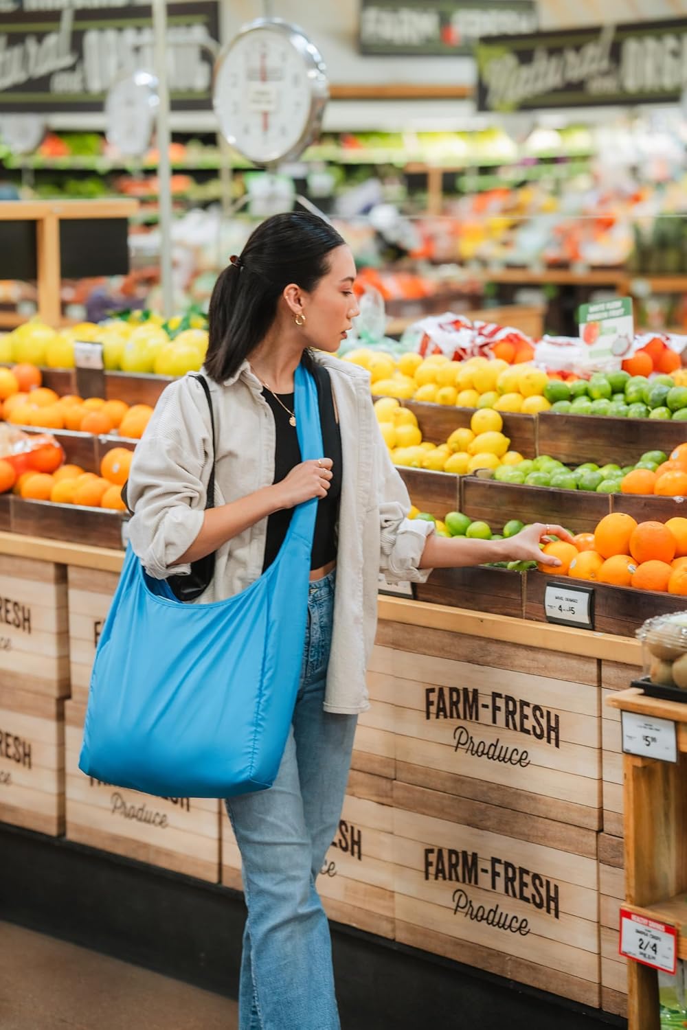 ChicoBag Sling rePETe + Refine | Eco-friendly Messenger-Style Reusable Tote Bag - Image 6