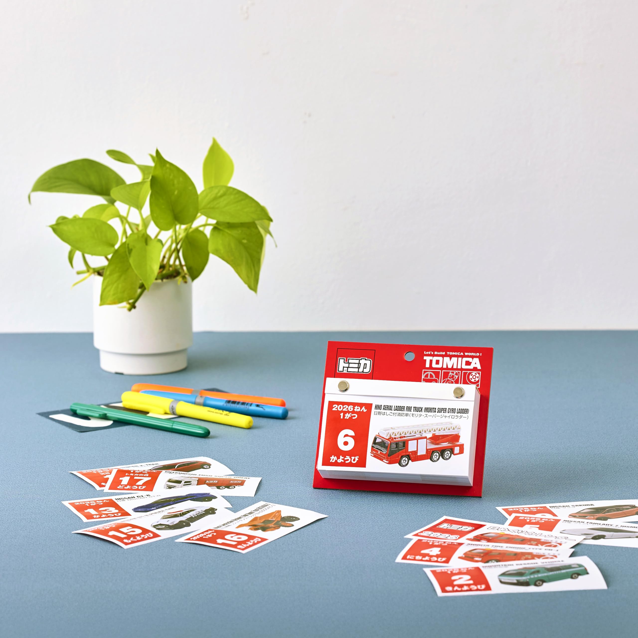 2026 Tomica Daily Calendar Paper Japanese Style Tabletop Calender