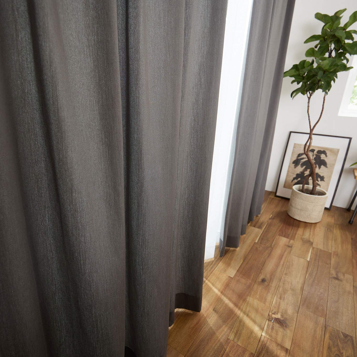 Amazon｜スミノエ 洗える ドレープ カーテン ドゥニーム 100×135cm