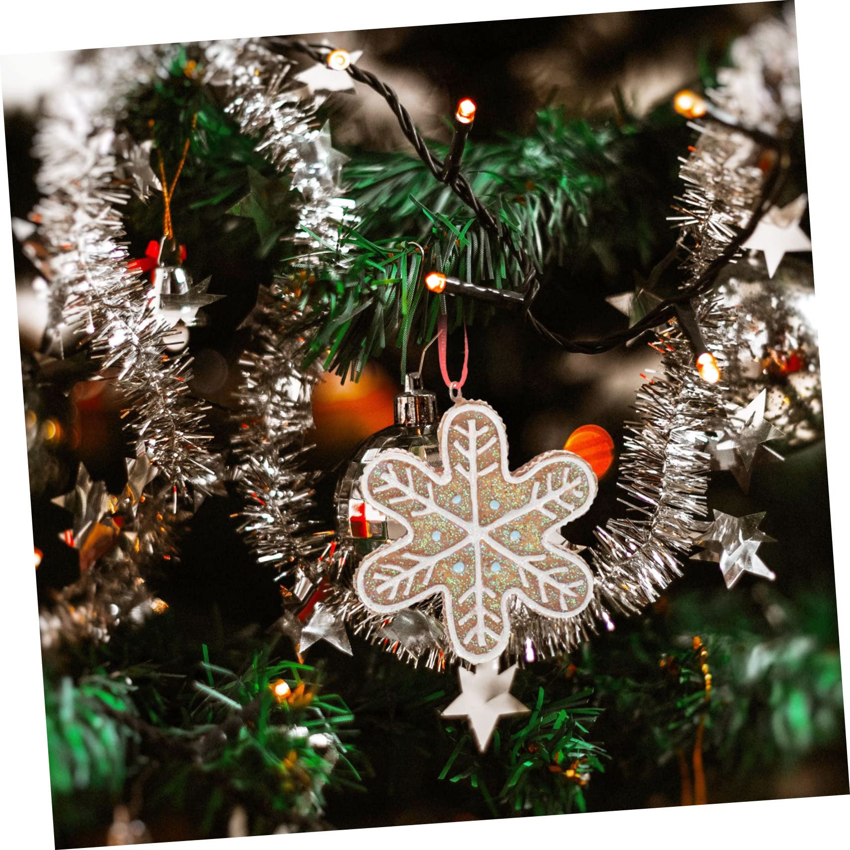 PRETYZOOM 5st Christbaumschmuck Weihnachtsschmuck Räumung Hängende Verzierung Der Weihnachtssüßigkeit Weihnachten Hängender Lebkuchen Weihnachtsbaum-Lebkuchen Minifiguren Light Brown Harz