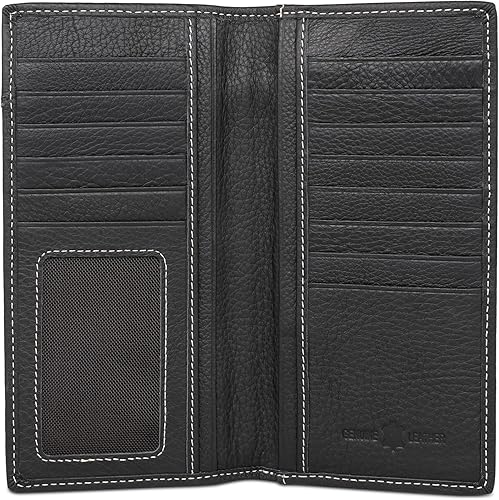 Miniatura 6 de Montana West Western Wallet American Pride Hair-On - Cartera de cuero genuino con herramientas de estrella solitaria, colección floral en relieve