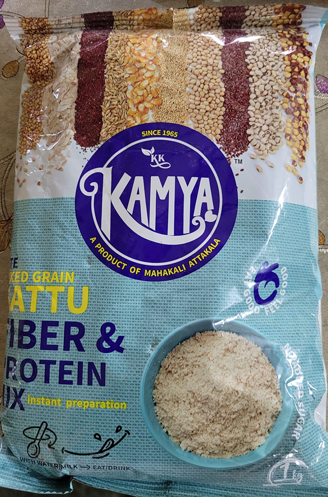 Kamya Lite Mixed Grain Sattu Natural Powder with High Protein No