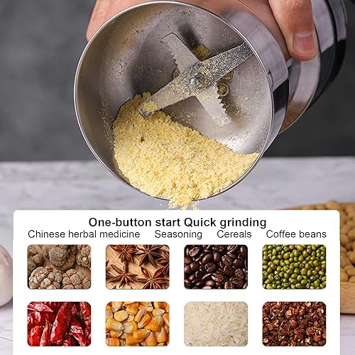 Miniatura 5 de Especias eléctricas de precisión resistente, cubierta transparente de acero inoxidable 304 + percolador de material ABS, (regulaciones americanas